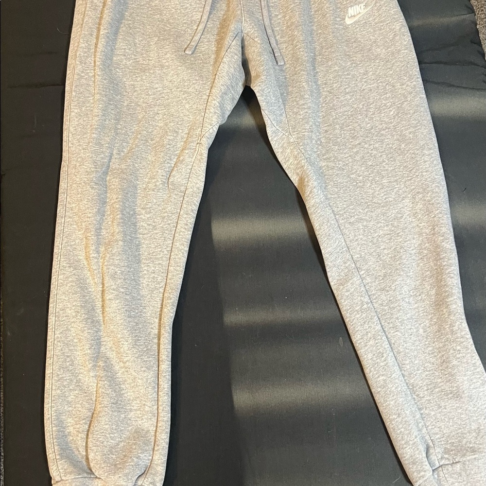 Grey Nike sweatpants